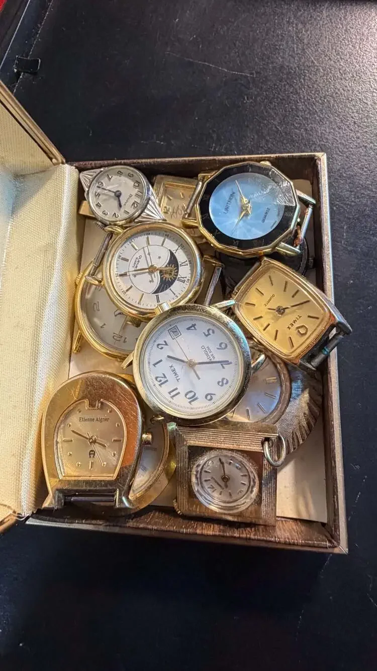 Vintage Watch Heads Lot (12 )  (As-Is / Repair / Craft)